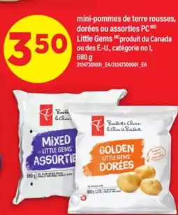 Maxi MINI-POMMES DE TERRE ROUSSES, DORÉES OU ASSORTIES PC LITTLE GEMS, 680 G offer
