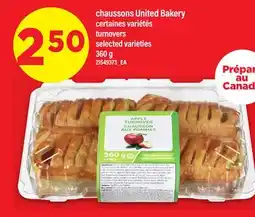 Maxi CHAUSSONS UNITED BAKERY, 360 G offer