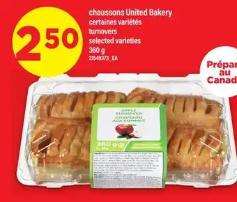 Maxi CHAUSSONS UNITED BAKERY, 360 G offer