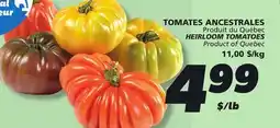 IGA HEIRLOOM TOMATOES offer