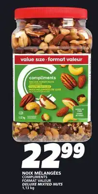 IGA COMPLIMENTS FORMAT VALEUR DELUXE MIXTED NUTS offer