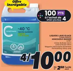 IGA COMPLIMENTS WINDSHIELD WASHER offer