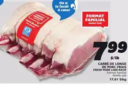 IGA FRESH PORK LOIN RACK offer