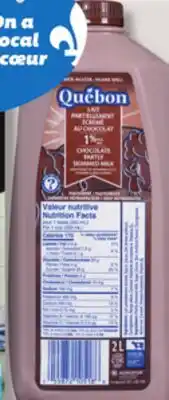 IGA QUÉBON CHOCOLATE MILK offer