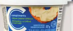 IGA COMPLIMENTS CREAM CHEESE offer