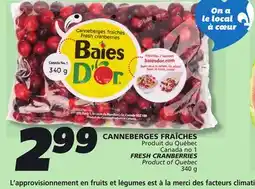 IGA FRESH CRANBERRIES offer