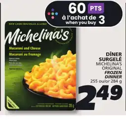 IGA MICHELINA'S ORIGINAL FROZEN DINNER offer
