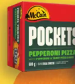 IGA McCAIN FROZEN PIZZA POCKETS offer