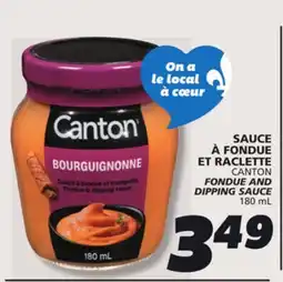 IGA CANTON FONDUE AND DIPPING SAUCE offer