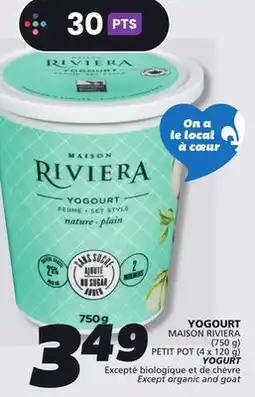 IGA MAISON RIVIERA YOGURT offer