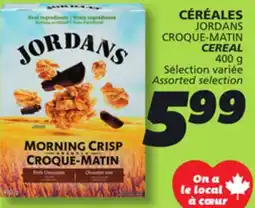 IGA JORDANS CROQUE-MATIN CEREAL offer