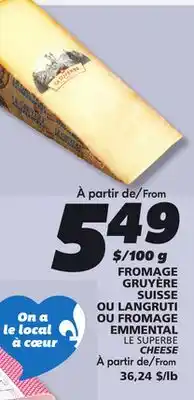 IGA LE SUPERBE CHEESE offer