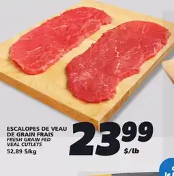 IGA FRESH GRAIN FED VEAL CUTLETS offer