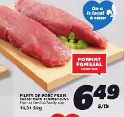 IGA FRESH PORK TENDERLOINS offer