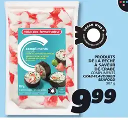 IGA COMPLIMENTS CRAB-FLAVOURED SEAFOOD offer