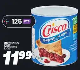 IGA CRISCO SHORTENING offer