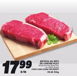 IGA STRIP LOIN STEAK OR ROAST offer