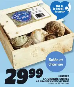 IGA LA GRANDE ENTRรE OYSTERS offer