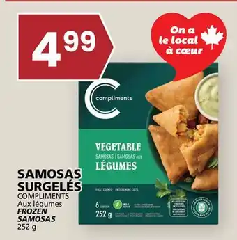 Rachelle-Bery Grocery COMPLIMENTS Aux légumes FROZEN SAMOSAS offer
