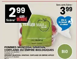 Rachelle-Bery Grocery ORGANIC McINTOSH, SPARTAN , CORTLAND OR EMPIRE APPLES offer