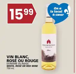 Rachelle-Bery Grocery DOMAINE DU RIDGE WHITE, ROSÉ OR RED WINE offer