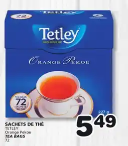 Marches Tradition TETLEY Orange Pekoe TEA BAGS offer