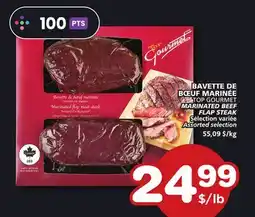 Marches Tradition TOP GOURMET MARINATED BEEF MARINATED BEEF FLAP STEAK offer