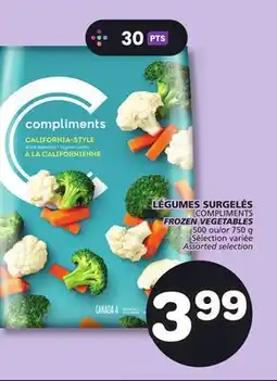 Marches Tradition COMPLIMENTS FROZEN VEGETABLES offer