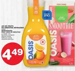 Marches Tradition OASIS REFRIGERATED FRUIT JUICE OR SMOOTHIE offer