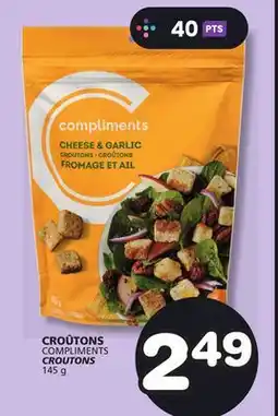 Marches Tradition COMPLIMENTS CROUTONS offer