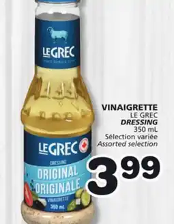 Marches Tradition LE GREC DRESSING offer