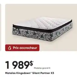 Dormez Vous Matelas Kingsdown Silent Partner X3 offer