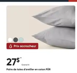 Dormez Vous Paire de taies d'oreiller en coton PÜR offer