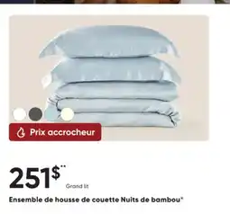 Dormez Vous Ensemble de housse de couette Nuits de bambou offer