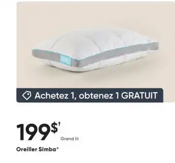 Dormez Vous Oreiller Simba offer