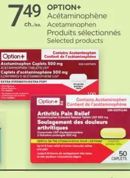 Proxim OPTION+ Acetaminophen Selected products offer