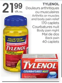 Proxim TYLENOL Arthritis or muscles and body pain relief offer