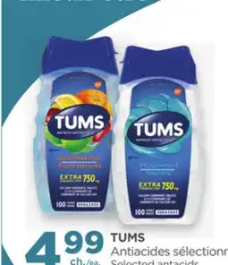 Proxim TUMS Selected antacids offer