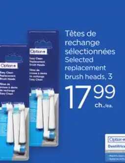 Proxim OPTION+ Selected replacement brush heads offer