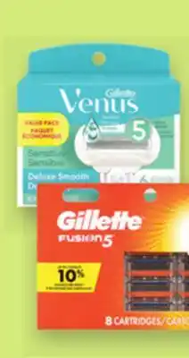 Proxim GILLETTE FUSION, STYLER SENSOR, LABS, VENUS Selected cartridges offer
