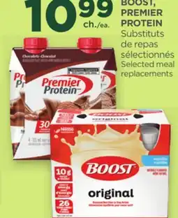 Proxim BOOST, PREMIER PROTEIN Selected meal replacements offer