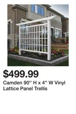 Wayfair Camden 90'' H x 4'' W Vinyl Lattice Panel Trellis offer