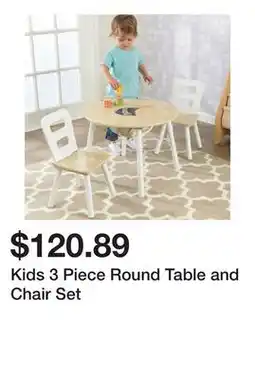 Wayfair Kids 3 Piece Round Table and Chair Set offer