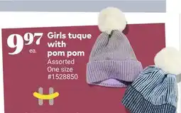 Giant Tiger Girls tuque with pom pom offer