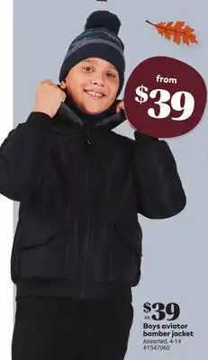 Giant Tiger Boys aviator bomber jacket offer