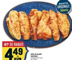 Marché Adonis Ailes de poulet marinées offer
