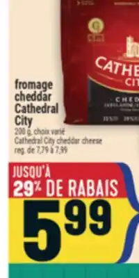 Marché Adonis FROMAGE CHEDDAR CATHEDRAL CITY | CATHEDRAL CITY CHEDDAR CHEESE offer