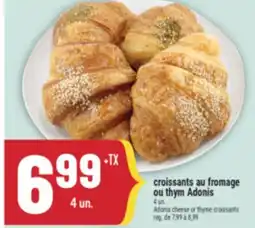 Marché Adonis CROISSANTS AU FROMAGE OU THYM ADONIS | ADONIS CHEESE OR THYME CROISSANTS offer