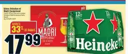 Marché Adonis BIÈRES HEINEKEN ET MADRI EXCEPCIONAL | HEINEKEN ET MADRI EXCEPCIONAL BEERS offer