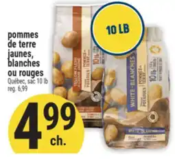 Marché Adonis POMMES DE TERRE JAUNES, BLANCHES OU ROUGES offer